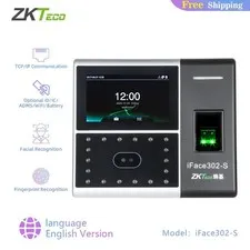 ZKTeco iFace302-S Standard Face & Fingerprint Recognition Time Attendance Access
