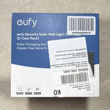 eufy Security Solar Wall Light Cam S120 2K Wi-Fi Solar 2-Cam Outdoor Alexa