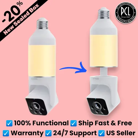 ✅ WYZE Bulb Cam | 2K Camera Built into a Smart Bulb - 1pc ✅