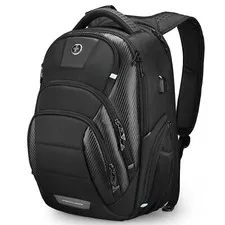 Swissdigital Design Men's 17 Inch Laptop Backpack with Apple Find My Network ...
