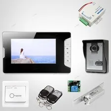7" Wired Video Door Entry Call System with IR Night Vision for Home Security