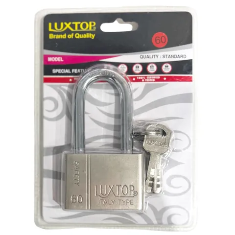 Padlock LUXTOP Heavy Duty Lock Mechanism Long Shackle Anti-Rusty Secure