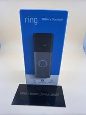 New Sealed Ring Battery Doorbell (2nd Gen) Speckled Gray Retinal Vision 2K