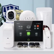 HOMSECUR Wireless WIFI 4G 2G LCD Home Security Alarm System+Pet-Immune/Friendly
