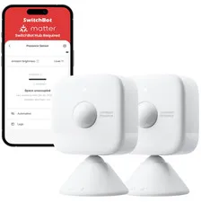 SwitchBot Smart mmWave Radar Motion Sensor, Bluetooth Presence Sensor with Dynam