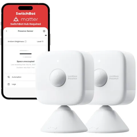 SwitchBot Smart mmWave Radar Motion Sensor, Bluetooth Presence Sensor with Dynam