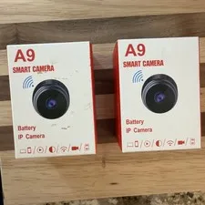 Set of 2 - A9 Mini Camera Wifi 1080P HD IP Camera Wireless With Night Vision