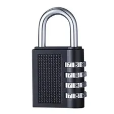 4-Digit Zinc Alloy Combination Lock – Weatherproof Padlock for Gym & Door.