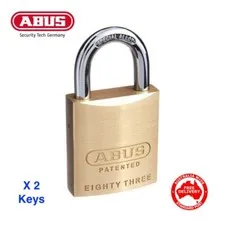 Keyed Alike ABUS Padlock 8345 Padlocks-Free Postage