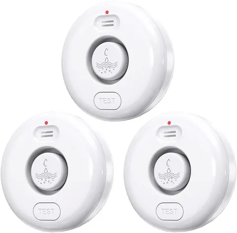 3 Pack WD71 Water Leak Alarm 120dB WiFi Gateway Ready