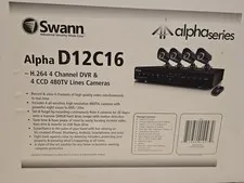 NIB Swann Alpha D12C16 – H.264 4-channel DVR & 4 CCD 480TV lines cameras