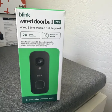 Blink - Wired Doorbell 2K+ Head-to-Toe 2K video doorbell