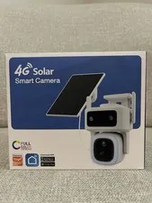 Solar 4G LTE PTZ Camera Outdoor No WiFi, 2K Night Vision, Free Data, Waterproof