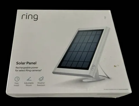 BRAND NEW RING SOLAR PANEL FOR SPOTLIGHT CAM BATTERY WEATHER RESISTANT