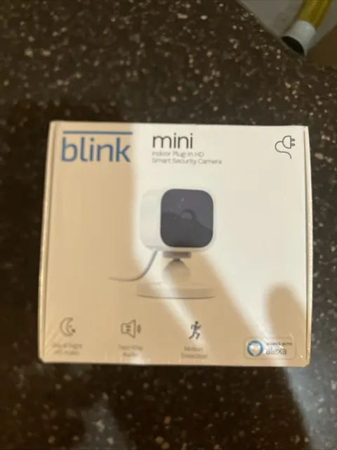 Blink Mini Indoor Plug-In Live HD Smart Security Camera (New in Box)