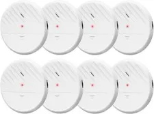 Ultra-Slim Wireless Glass Break Sensor Alarm 125dB for Home Security - Vibration