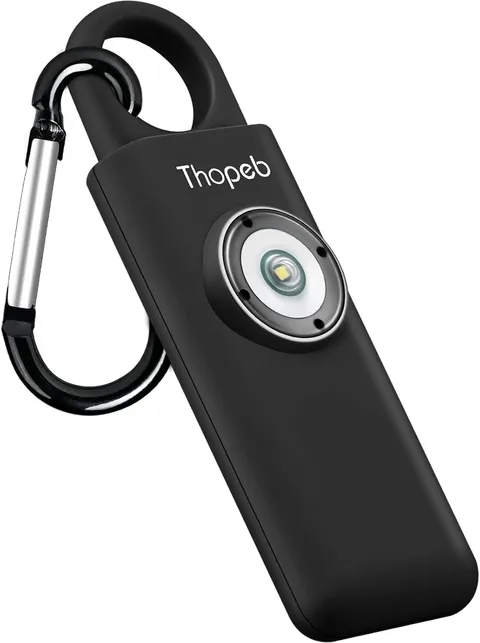 Thopeb 135dB Self Defense Alarm Keychain Charcoal