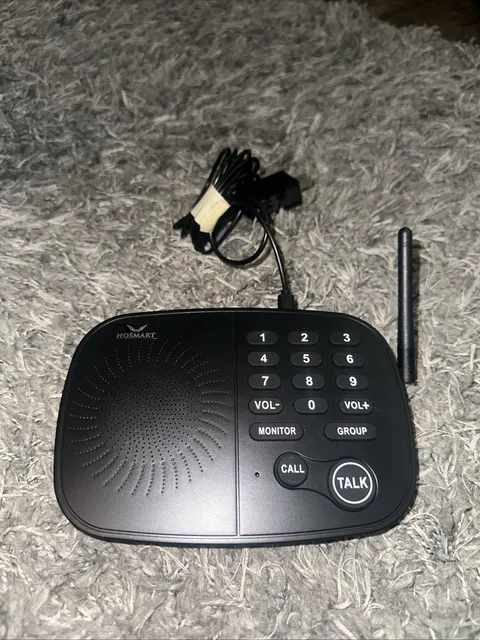 (1) Hosmart HY810 10-Channel 1/2 Mile Range Wireless Intercom Only System Tested