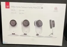 YI 1080p Home Camera Family Pack 4 in 1 WiFi Night Vision 2-Way Audio - New
