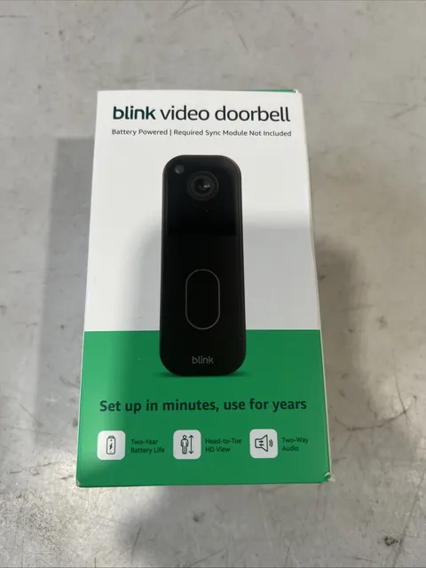 Blink Wireless Video Doorbell 2nd Gen Newest Model Black HD, NEW/SEALED