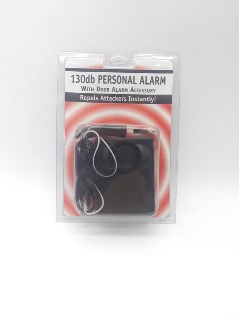 130dB Personal Alarm with Door Alarm Accessory Repels Attackers Instantly 9v