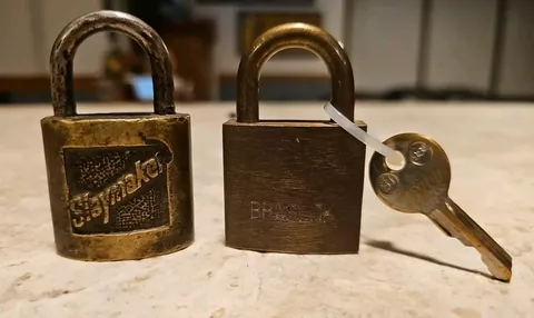 Vintage Braslock Padlock with key and Slaymaker no key
