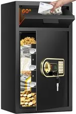 6.0 Cuft Large Depository Drop Safe for Business, Security Safe Box with Quic...