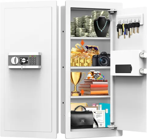 31.5" Tall Fireproof Wall Safe between Studs 16" Centers | Hidden Wall Safe
