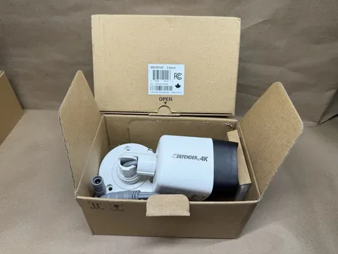 Lot of 2 Defender 4KCB1V2 4K Ultra HD 3.6mm AHD Wired Security Camera Only