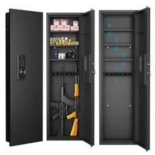 53 In Wall Mount Hidden Gun Safe Digital Touch Panel In-Wall Rifle Safe 