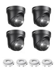 ZOSI 4PK 4K PoE Add On Cameras with Ethernet POE-4Cam, POE-4Cam