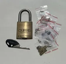 ABUS PADLOCK WITH BILOCK CORE AND PARTS UNMASTERED LOCKSPORT