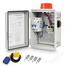 Septic Pump Alarm, High Water Alarm for Sump Pump Features a Bright Flashing ...