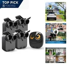 Driveway Alarm Wireless Motion Sensor Kit 1/2 Mile Range 4 Sensors & 1 Receiver