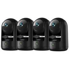 Dzees 2K Indoor Security Cameras, 360° WiFi Pet Camera, 4-Pack | Phone app, 5...