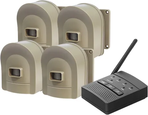 Hosmart 1/2 Mile Driveway Alarm Wireless Motion Sensor Weatherproof