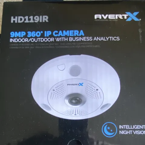 AvertX HD119IR 9MP 360° IP Indoor/Outdoor Night Vision Camera