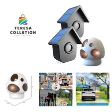 Wireless Solar Motion Sensor Alarm - 70 Ft Detection Range, Expandable System