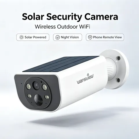 Wansview 2K Outdoor Solar Security Camera Wireless WiFi Color Night Vision