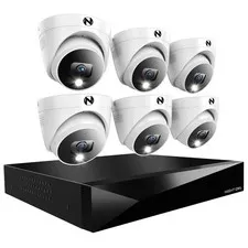 Night Owl 2-Way Audio 12-CH DVR Security System, 1TB 6 Wired 2K C-FT4D-81-6LDM