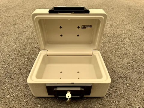 Sentry Safe 1150 Fireproof Lock Box Safe Chest with 2 Keys Portable