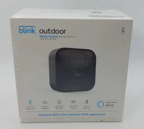 Blink Outdoor Wireless Security Camera Add-On NEW Sealed Battery Powered