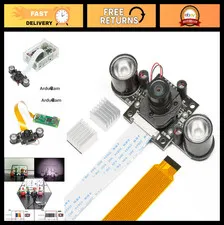 Day-Night Vision Raspberry Pi Camera, IR-Cut Switching, Low Light 5MP 1080P