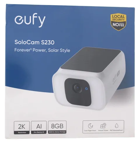 NEW SEALED Eufy  SoloCam S230 Security Camera 2k Resolution Color Night Vision