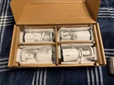 Lot of 4 Lorex 4K Ultra HD Smart Deterrence IP Cameras E893AB-Z4