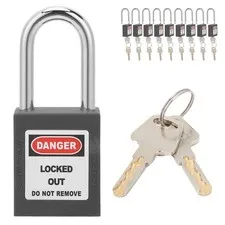 10 Sets 1.5 Safety Padlocks Steel Beam Industrial
