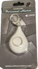 SafeSound Personal Alarm 125dB White Keyring