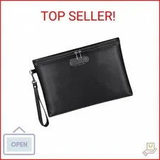 ZOOPIP Fireproof Money Bag with Lock, 11.2"x7.6" Fireproof Cash Bag with Zipper