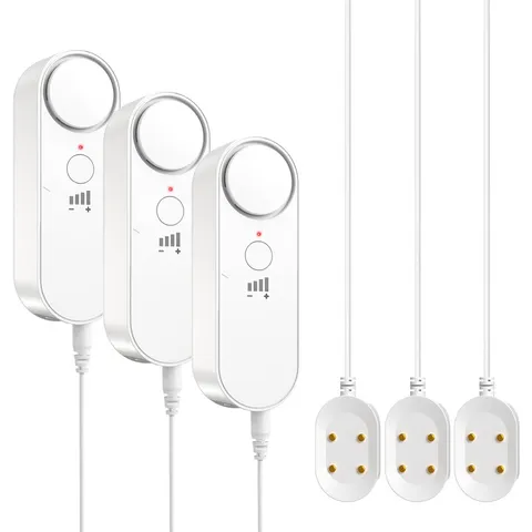 Daytech 3In1 Water Alarm For Basements 6.5Ft Detection Cable Water Sensor For
