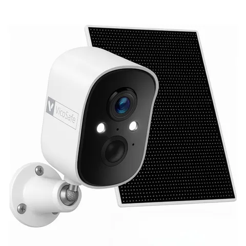 VicoHome Solar Camera Outdoor Wireless – Security Monitoring 2K Battery-Power...